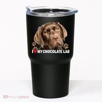 I Love My Chocolate Lab Tumbler thumb 0