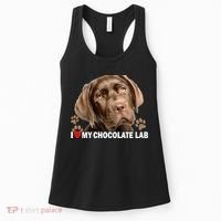 I Love My Chocolate Lab Women's Tank Top thumb 0