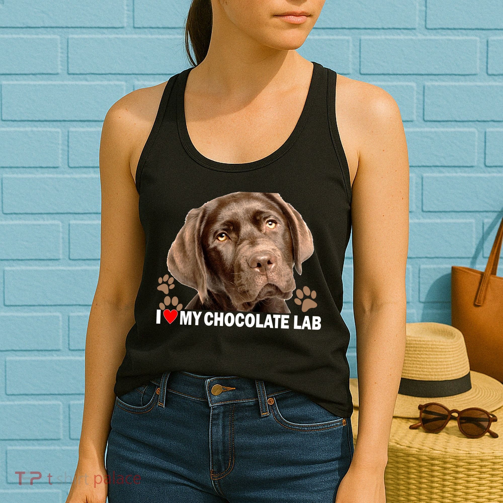 I Love My Chocolate Lab Women's Tank Top