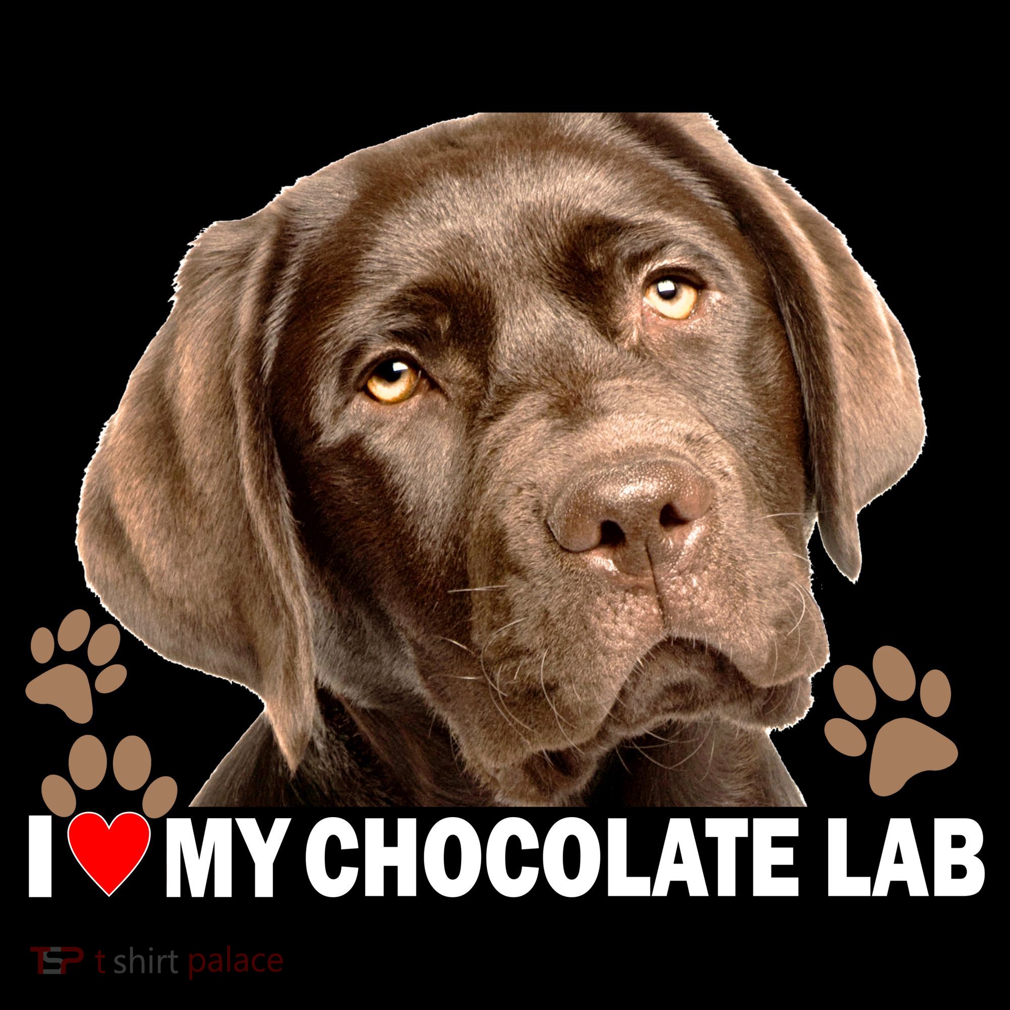 I Love My Chocolate Lab Visor