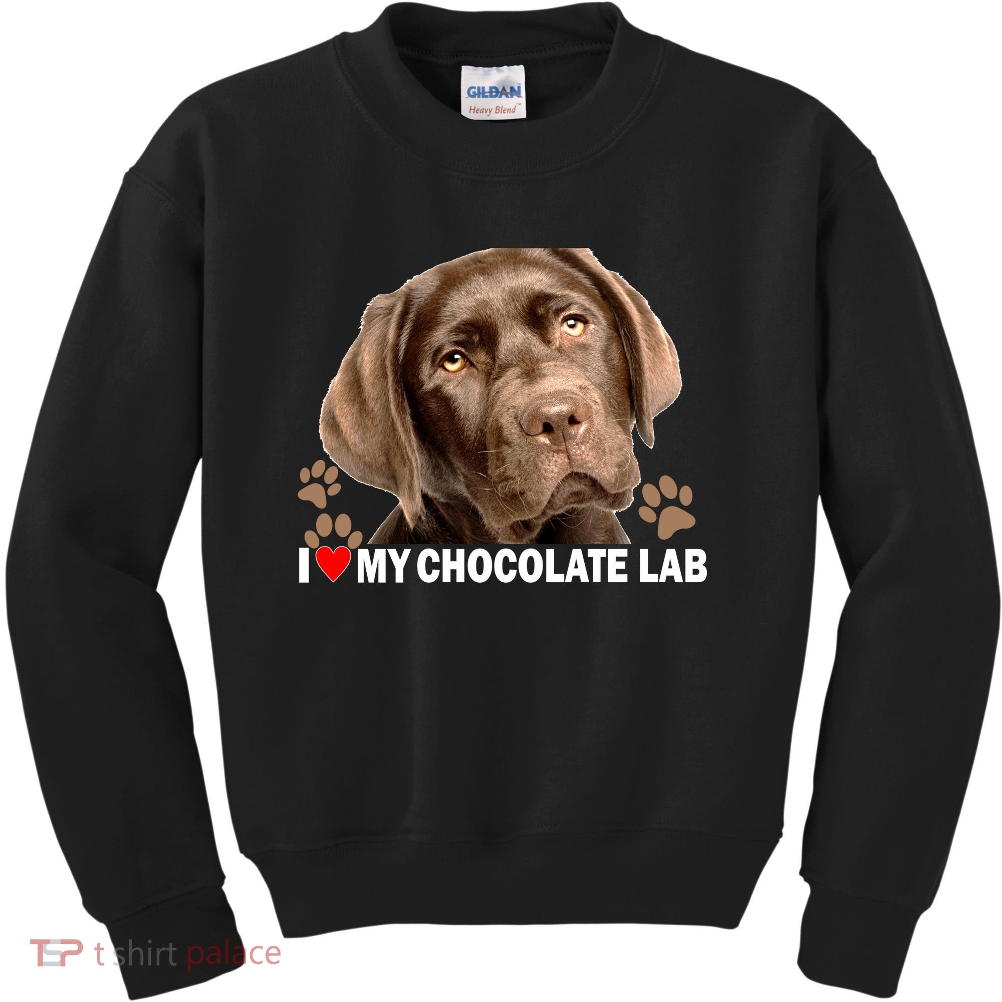 I Love My Chocolate Lab Kids Sweatshirt