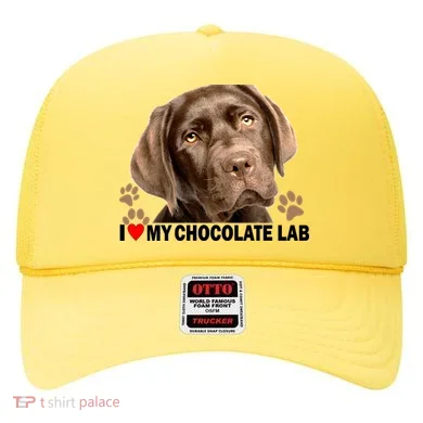 I Love My Chocolate Lab Hat