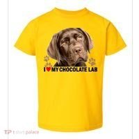 I Love My Chocolate Lab Toddler T-Shirt thumb 0