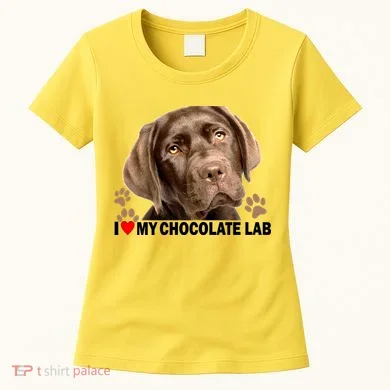 I Love My Chocolate Lab Women's T-Shirt