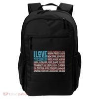 I Love My Country USA State Flag Backpack thumb 0