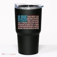 I Love My Country USA State Flag Tumbler thumb 0