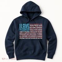 I Love My Country USA State Flag Hoodie thumb 0