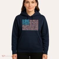 I Love My Country USA State Flag Hoodie thumb 5