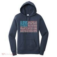 I Love My Country USA State Flag Women's Hoodie thumb 0