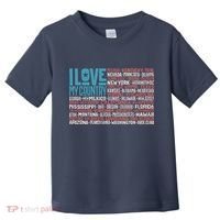 I Love My Country USA State Flag Toddler T-Shirt thumb 0