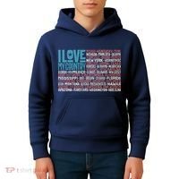 I Love My Country USA State Flag Kids Hoodie thumb 4