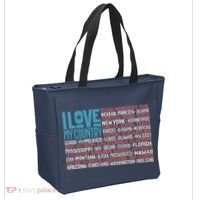 I Love My Country USA State Flag Tote Bag thumb 2