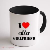 I Love My Crazy Girlfriend Coffee Mug thumb 1