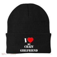 I Love My Crazy Girlfriend Beanie thumb 0