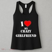 I Love My Crazy Girlfriend Women's Tank Top thumb 3