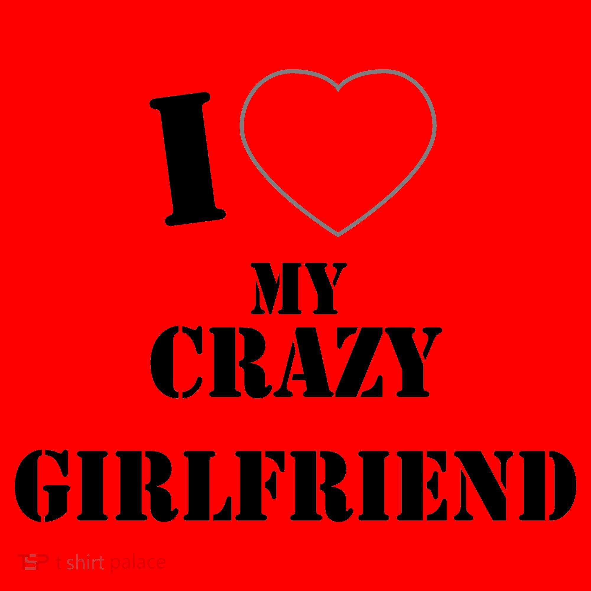 I Love My Crazy Girlfriend Santa Hat