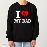 I Love My Dad Heart Women's Sweatshirt thumb 0