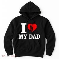 I Love My Dad Heart Hoodie thumb 0
