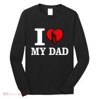I Love My Dad Heart Long Sleeve Shirt thumb 0
