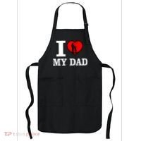 I Love My Dad Heart Apron thumb 0
