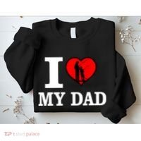 I Love My Dad Heart Sweatshirt thumb 2