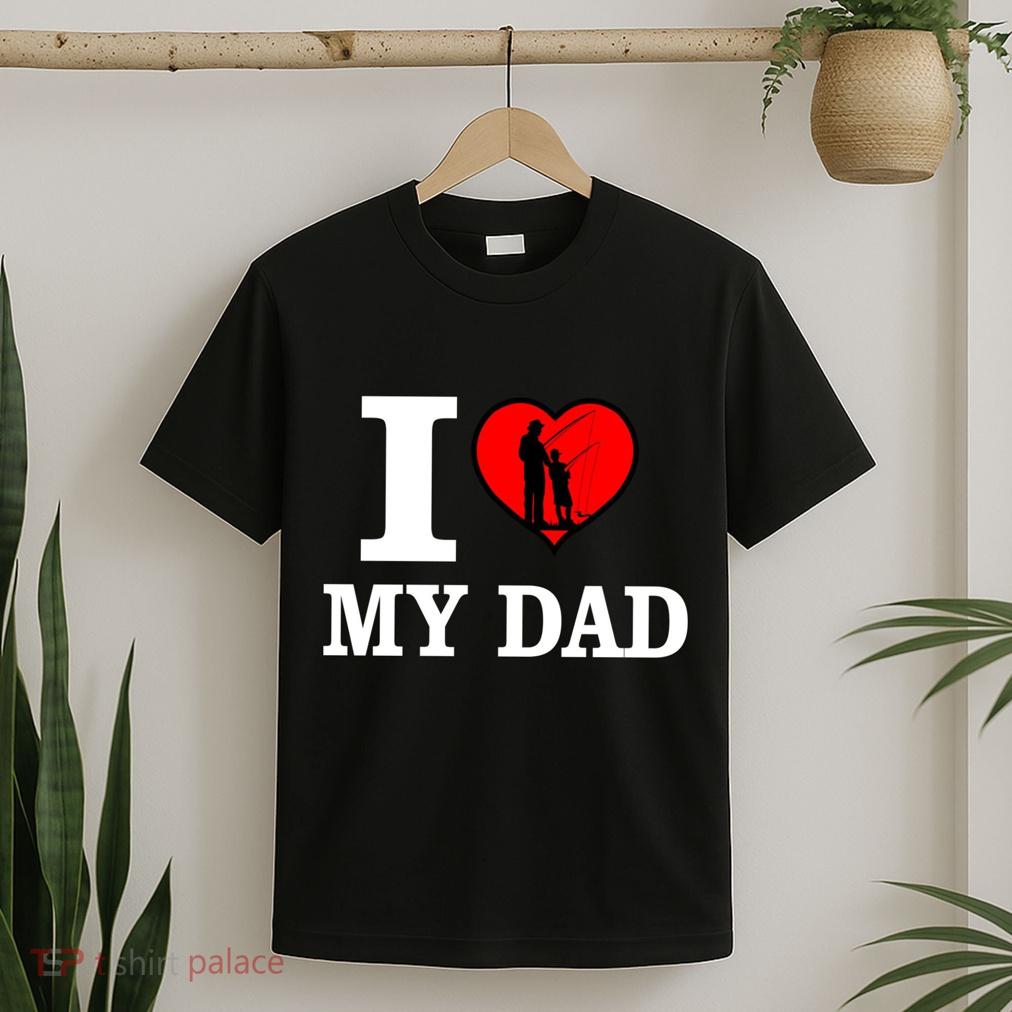 I Love My Dad Heart T-Shirt