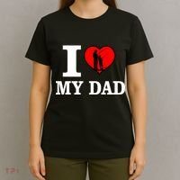 I Love My Dad Heart T-Shirt thumb 4