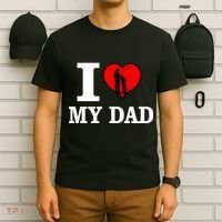 I Love My Dad Heart T-Shirt thumb 6