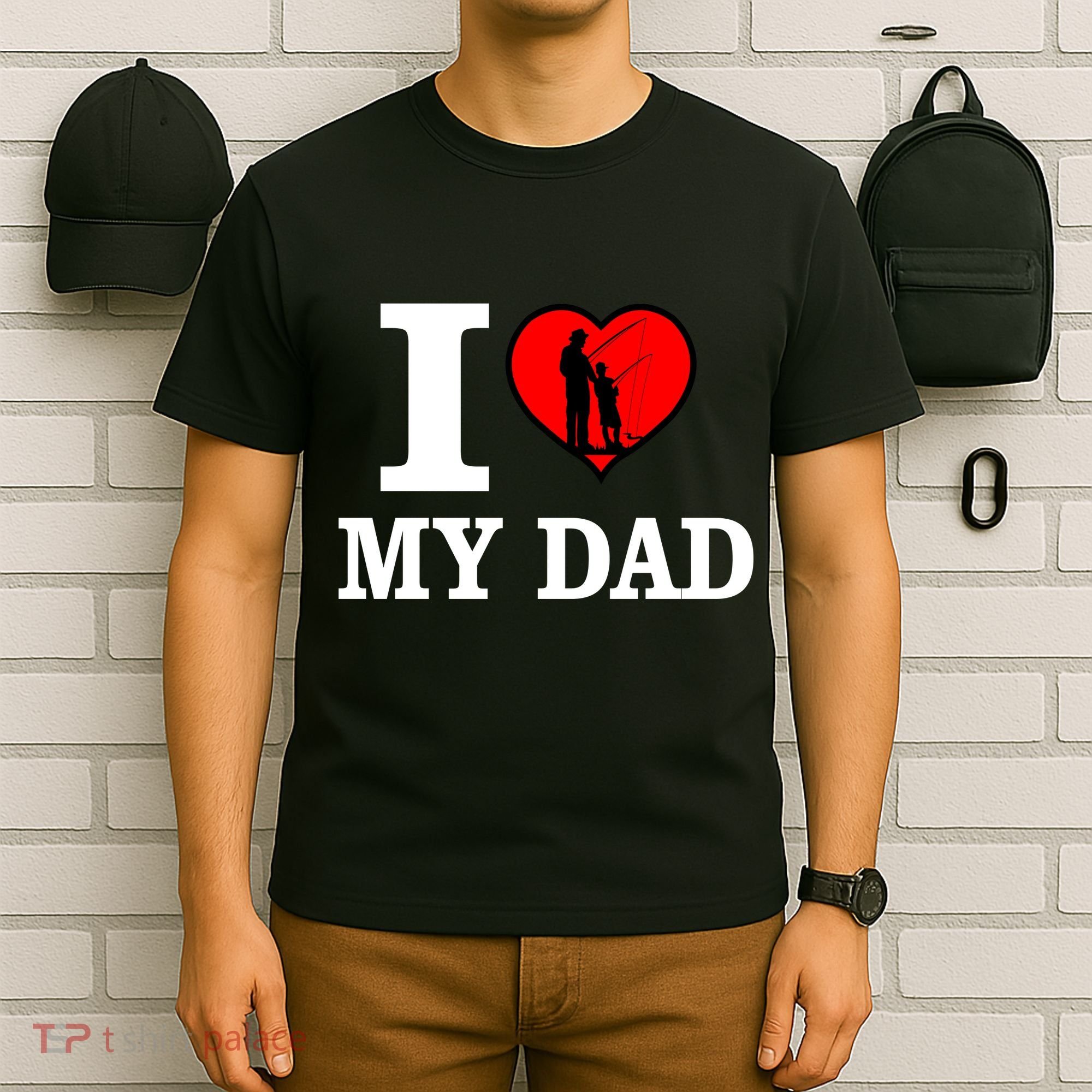 I Love My Dad Heart T-Shirt