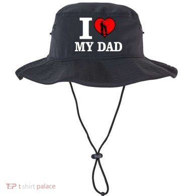 I Love My Dad Heart Bucket Hat
