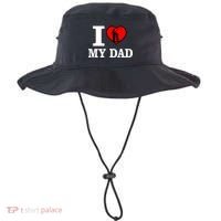 I Love My Dad Heart Bucket Hat thumb 0