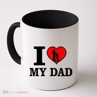I Love My Dad Heart Coffee Mug thumb 0