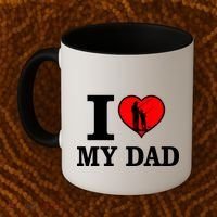 I Love My Dad Heart Coffee Mug thumb 2
