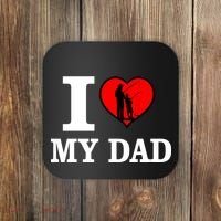 I Love My Dad Heart Coaster thumb 0