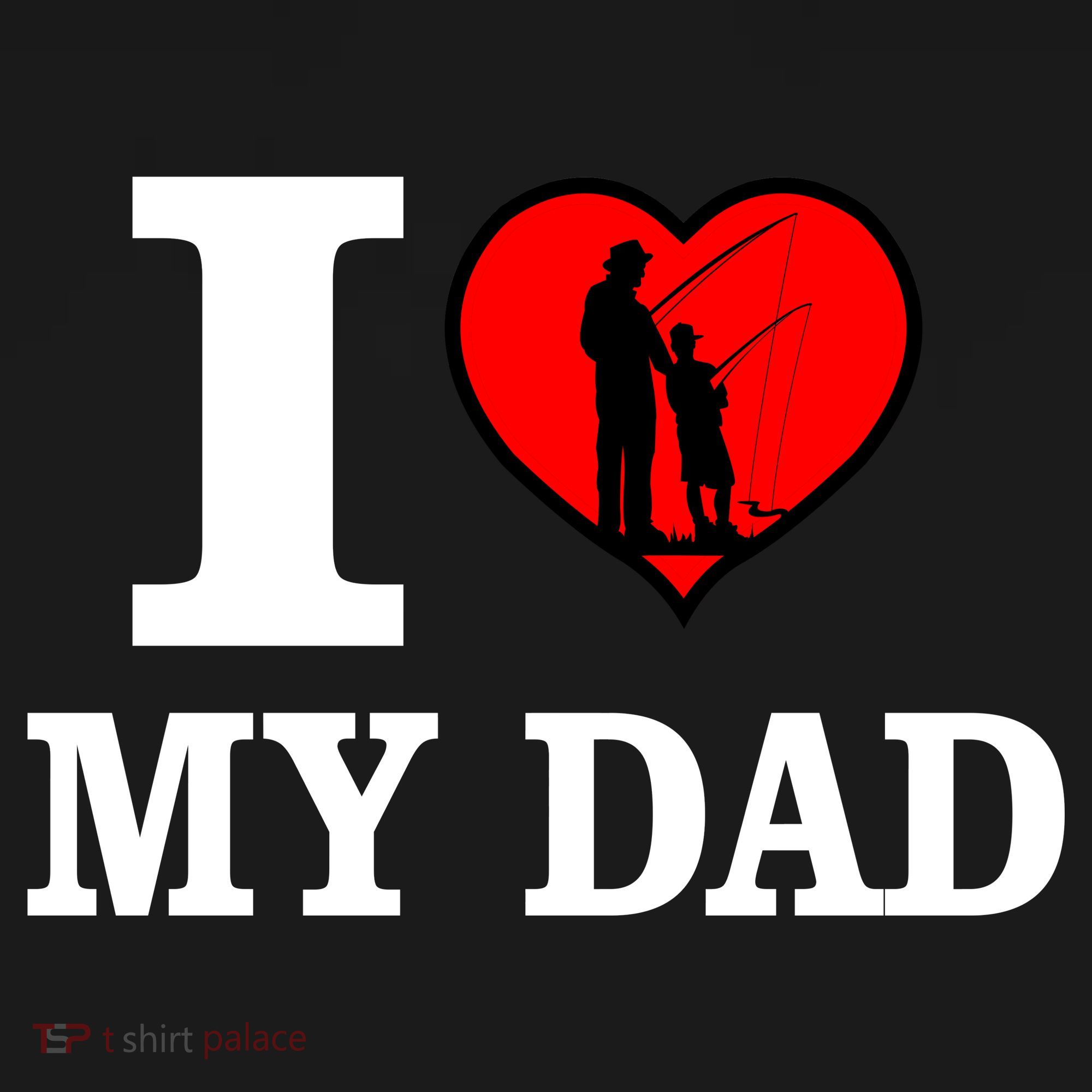 I Love My Dad Heart Coaster