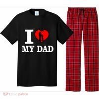 I Love My Dad Heart Pajama Set thumb 0
