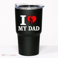 I Love My Dad Heart Tumbler thumb 0