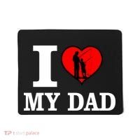 I Love My Dad Heart Mousepad thumb 0