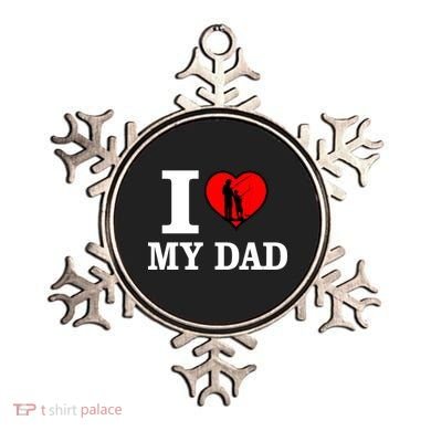 I Love My Dad Heart Ornament