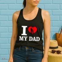 I Love My Dad Heart Women's Tank Top thumb 2