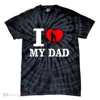 I Love My Dad Heart Tie-Dye T-Shirt thumb 0