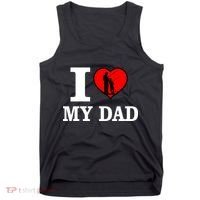 I Love My Dad Heart Tank Top thumb 0