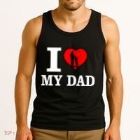 I Love My Dad Heart Tank Top thumb 3