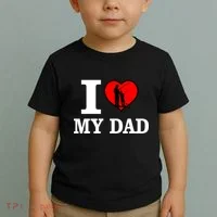 I Love My Dad Heart Toddler T-Shirt thumb 2