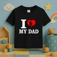 I Love My Dad Heart Toddler T-Shirt thumb 3