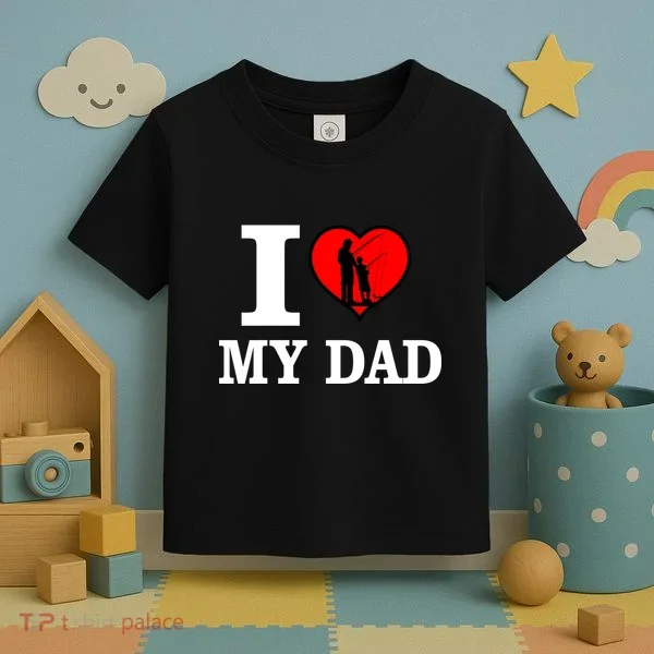 I Love My Dad Heart Toddler T-Shirt