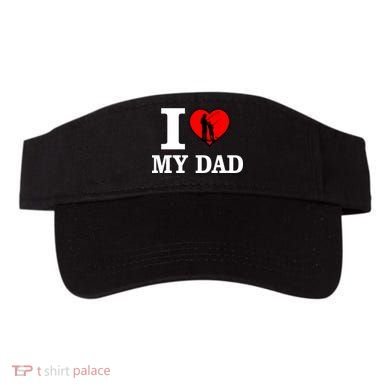 I Love My Dad Heart Visor