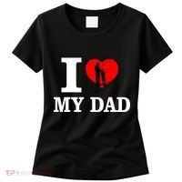 I Love My Dad Heart Women's T-Shirt thumb 0