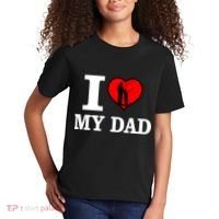 I Love My Dad Heart Kids T-Shirt thumb 2