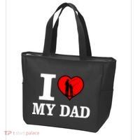I Love My Dad Heart Tote Bag thumb 3
